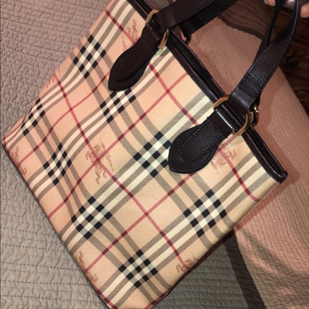 Authentic Burberry Top Handle Bag